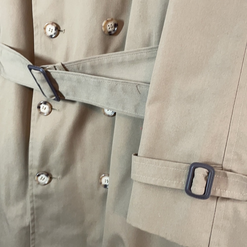 Clipper Mist Londontown Corp.  Men's Size 44 Reg Trench Coat Removable Lining - Picture 6 of 11